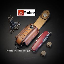 Leather pattern to make a belt pouch for victorinox Spartan, Cadet, Recruit knife