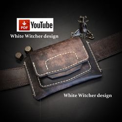 Leather pattern - Belt Wallet. PDF - EDC44
