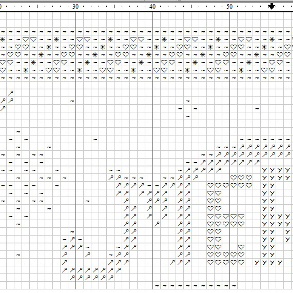 Merry Christmas snowflakes winter ornament cross stitch chart printable pdf.jpg