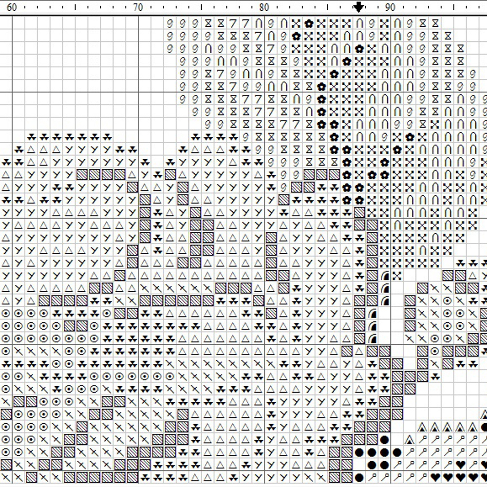 Blue Pheasant In Flowers Cross Stitch Pattern Antique Bird Cross Stitch Chart 1