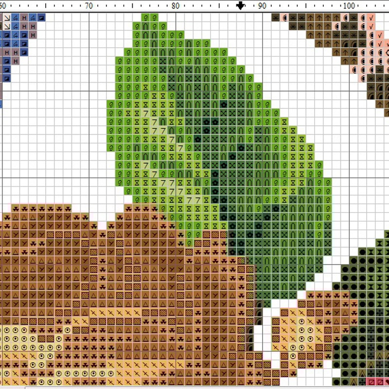 Blue Pheasant In Flowers Cross Stitch Pattern Antique Bird Cross Stitch Chart 2