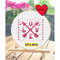 Love And Arrows Valentine Cross Stitch Pattern Valentines Day Cross Stitch Chart PDF 14 February Greeting Love Letter 0