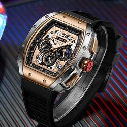 Men Watch  Luxury Waterproof Quartz Wristwatch For Men Date Sport Silicone Clock Male Watches