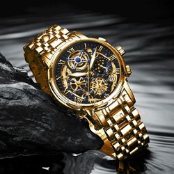 Waterproof Watch For Men Top Brand Luxury Men Watch Fashion Business Sports Quartz Chronograph Wristwatches