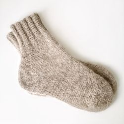 Custom Hand-Knit Therapeutic Wool Socks for Women - Cozy, Healing, and Made from Natural Sheep's Wool Yarn. Order Now!