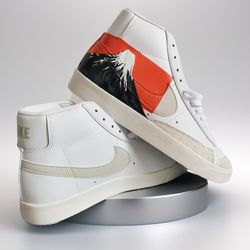 custom sneakers AF1 white black customization luxury inspire casual shoes handpainted personalized gift one of a kind