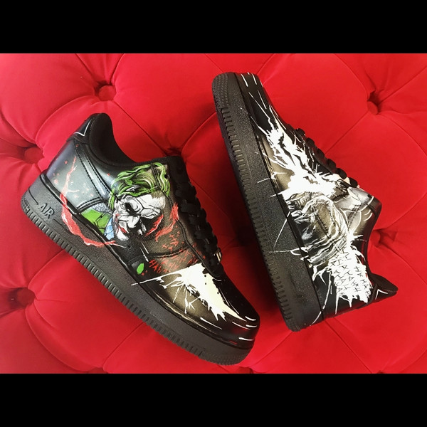 custom- sneakers- nike-air-force1- unisex-black- shoes- hand painted- joker- wearable- art 9.jpg