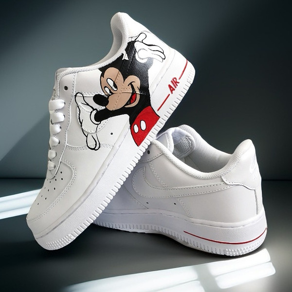 custom- sneakers- nike-air-force1- man -white- shoes- hand painted- mickey- mouse- wearable- art 2.jpg