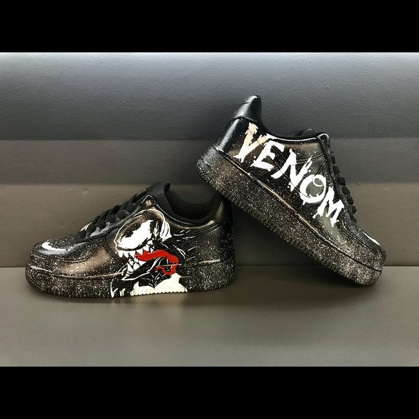 custom- sneakers- nike-air-force1- unisex -black- shoes- hand painted- venom- wearable- art .jpg
