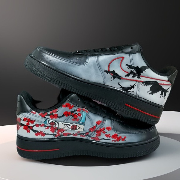 custom- sneakers- nike-air-force1- unisex-black- shoes- hand painted- anime- wearable- art 3.jpg