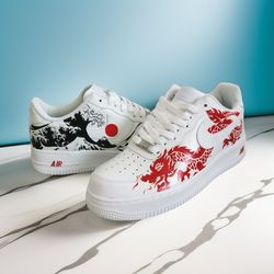 custom sneakers AF1 customization white luxury inspire casual shoes handpainted personalized gifts designer wearable art