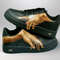 custom shoes black unisex buty sneakers Michelangelo art  personalized gift on cloud shoes customization wearable art.jpg
