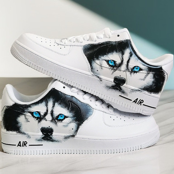 custom shoes unisex nike AF love pet husky luxury sexy white buty  sneakers designer art casual shoe personalized gift.jpg