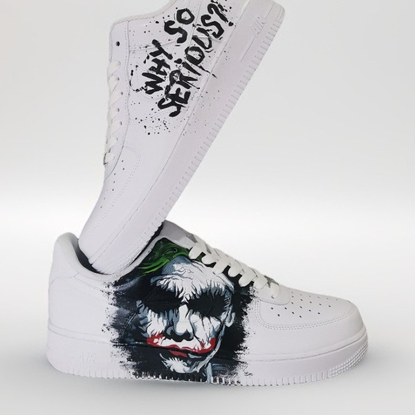 custom buty woman shoes white black fashion sneakers nike air force Joker personalized gift customization wearable art.jpg