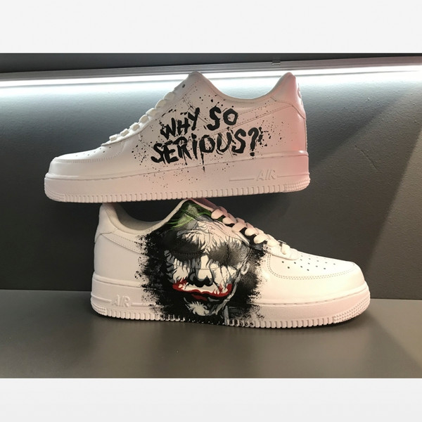 custom buty woman shoes white black fashion sneakers nike air force Joker personalized gift customization wearable art.jpg