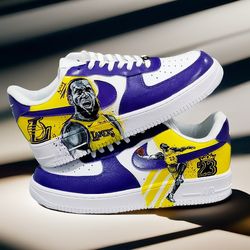 custom shoes Lakers art handpainted men sneakers sexy gift white black fashion sneakers personalized gift designer art