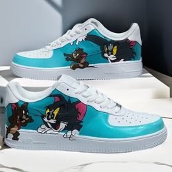 custom shoes air force Tom and Jerry art luxury sexy white black buty fashion sneakers AF1 shoes personalized gift