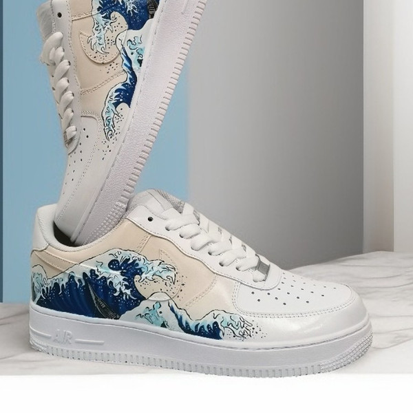custom woman shoes nike air force luxury buty sneakers Wave sexy white shoes personalized gift designer wearable art 5.jpg