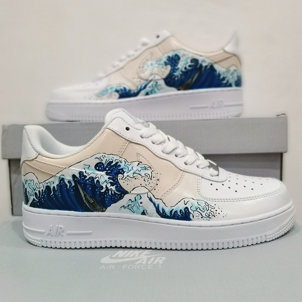 custom shoes luxury unisex buty sneakers handpainted Wave sexy white fashion shoes personalized gift wearable art 6.jpg