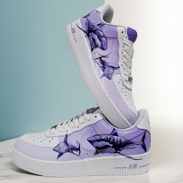 custom fashion shoes nike air force 1 men inspire buty luxury sneakers  customisation shark art personalized gift 2.jpg