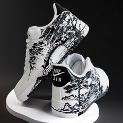 custom shoes air force 1 japan luxury unisex buty fashion sneakers sexy white black personalized gift customization AF1