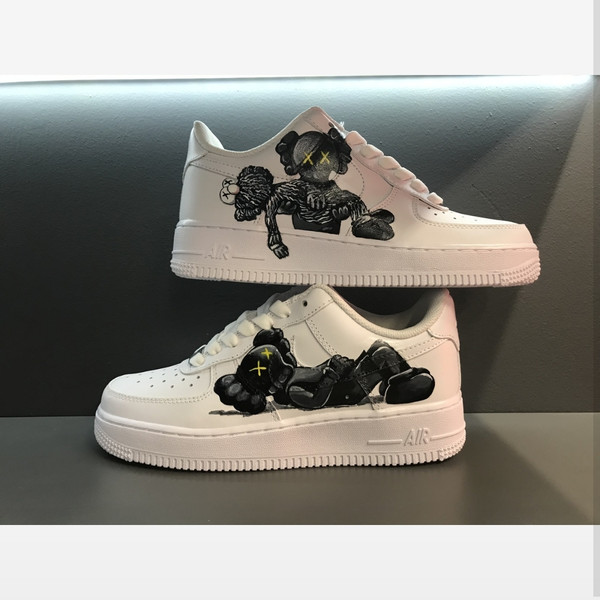 custom shoes nike air force 1 men luxury sneakers kaws art sexy white black customization sneakers personalized gifts 4.jpg