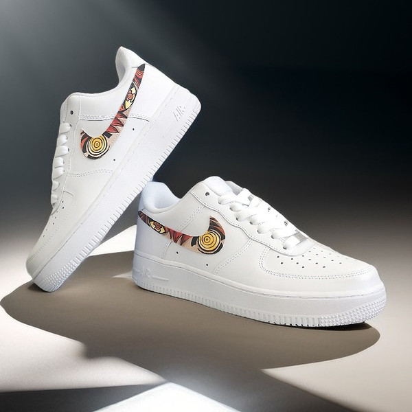 man custom shoes nike air force 1 luxury sexy white black sneakers AF1 handpainted anime personalized gift one of a kind 3.jpg