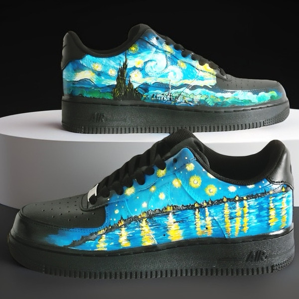 custom-sneakers-nike-air-force- unisex-shoes-Van Gogh-wearable-art-sneakerhead  .jpg