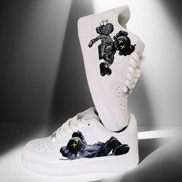 kaws- custom- shoes- nike- air- force 1- woman- white- casual- sneakers- handpainted- AF1 .jpg