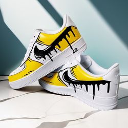 man custom shoes air force 1 customization luxury sexy white black yellow sneakers casual shoe personalized gifts BBC 1