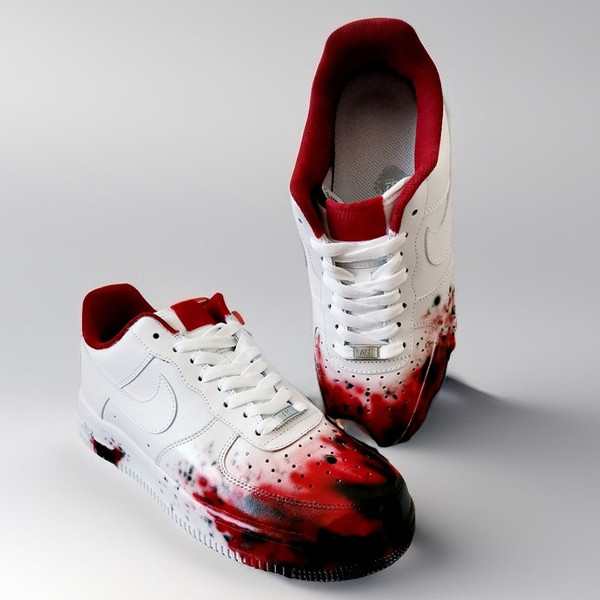 custom- shoes- nike- air- force- unisex- sneakers- white- black- art 1.jpg