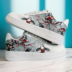 man custom shoes, fish, sneakers air force 1, luxury, sexy, white, black, customization shoes, personalized gift, BBC 1