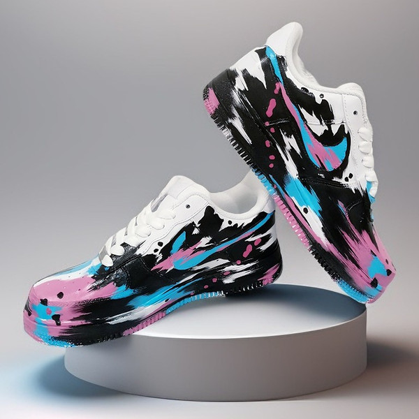man- custom- shoes- nike- air- force- sneakers- white- black- art  2.jpg