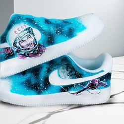 custom shoes air force 1 space art, gift white, black, casual shoe sneaker customization personalized gifts designer art