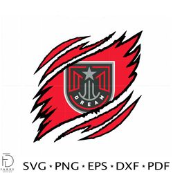 Atlanta Dream Claws SVG Logo Basketball Team Graphic Design File