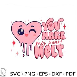 Cute You Make My Heart Melt SVG