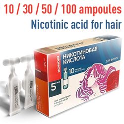Nicotinic acid for hair 5ml x 10 ampoules