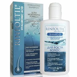 Rinfoltil Sulfate-free shampoo for hair growth moisturizing with keratin HYALURONIC ACID 200ml / 6.76oz
