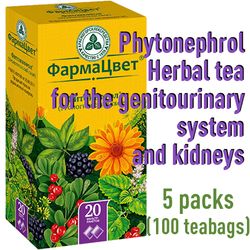 Phytonephrol Herbal tea for the health of the genitourinary system and kidneys 5 packs x 20 filter bags
