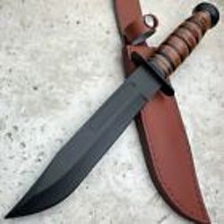 custom handmade D2 steel survival hunting knife brass handle gift for him groomsmen gift wedding anniversary