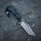 SCK10 CUSTOM HAND MADE 3V STEEL HUNTING KNIFE WITH G10 HANDLE WITH PURE LEATHER SHEATH 0