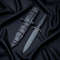 SCK12 CUSTOM HAND MADE 3V STEEL HUNTING KNIFE WITH G10 HANDLE WITH PURE LEATHER SHEATH 0