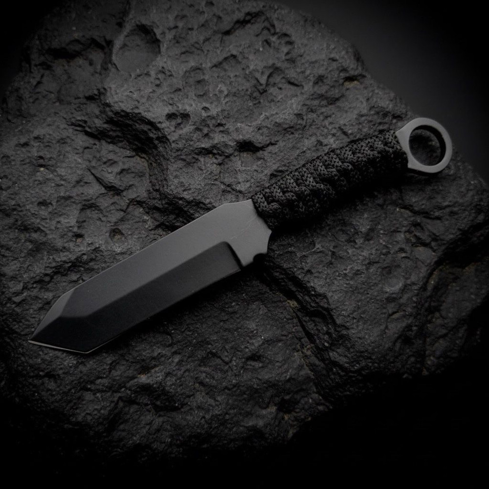 SCK17 CUSTOM HAND MADE 3V STEEL SKINNER KNIFE WITH CORD WARP HANDLE WITH PURE LEATHER SHEATH 0