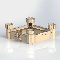 layout for laser cutting castle of knights cdr dxf cnc models laser drawing sketch