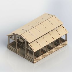 layout for laser cutting the stable cdr dxf cnc models laser drawing sketch