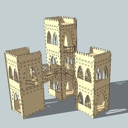 layout for laser cutting modular complex for cats cdr dxf cnc models laser drawing sketch