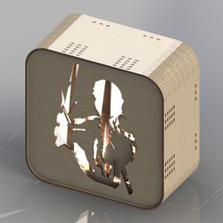 layout for laser witcher night light under 3 mmcdr dxf cnc models laser drawing sketch