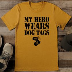 My Hero Wears Dog Tags Tee