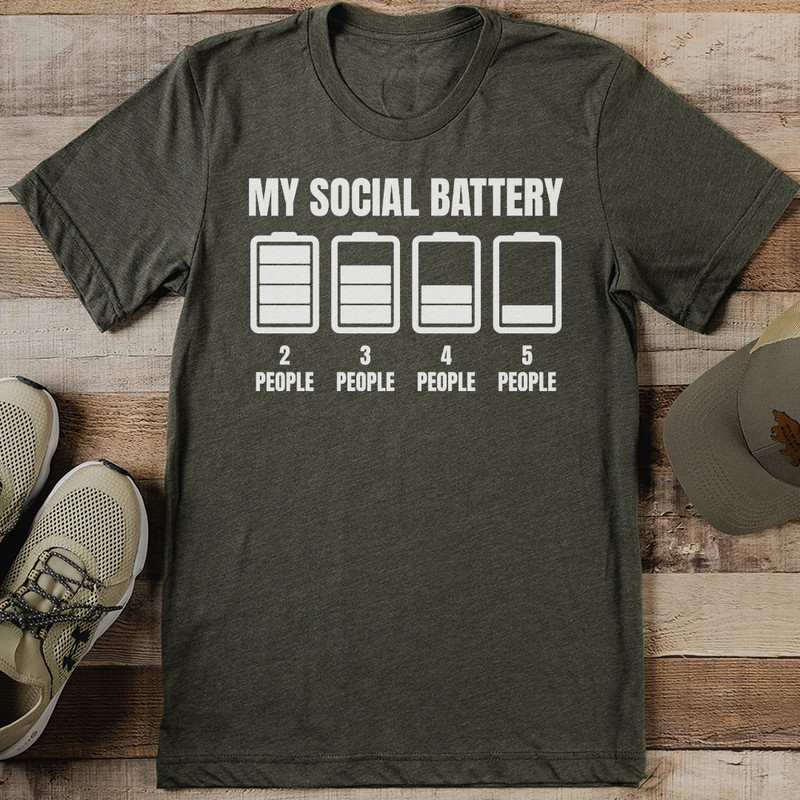 My Social Battery Tee 0