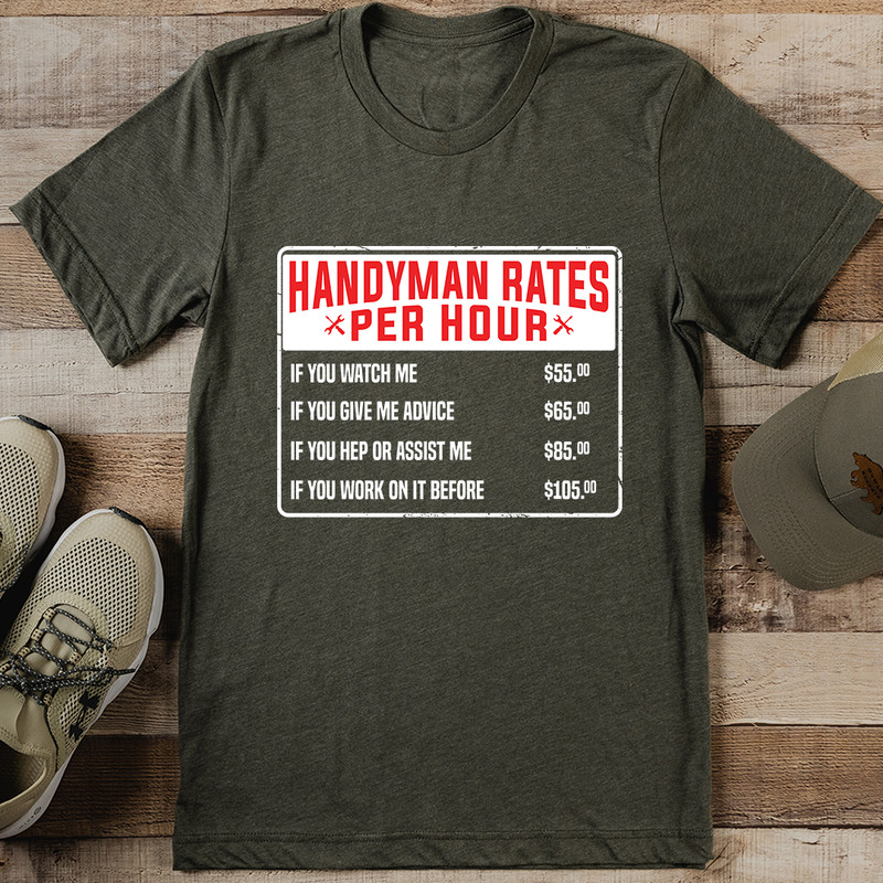 Handyman Rats Per Hour Tee 1